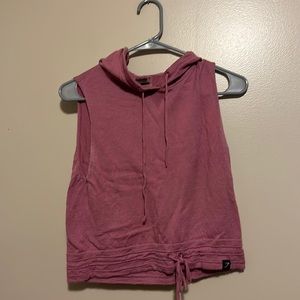 Gymshark- Pink Cropped Hoodie- Size Medium